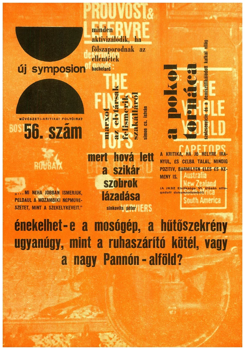 Új Symposion, 5. évf. 1969. december. 56. sz. 1–28. oldal